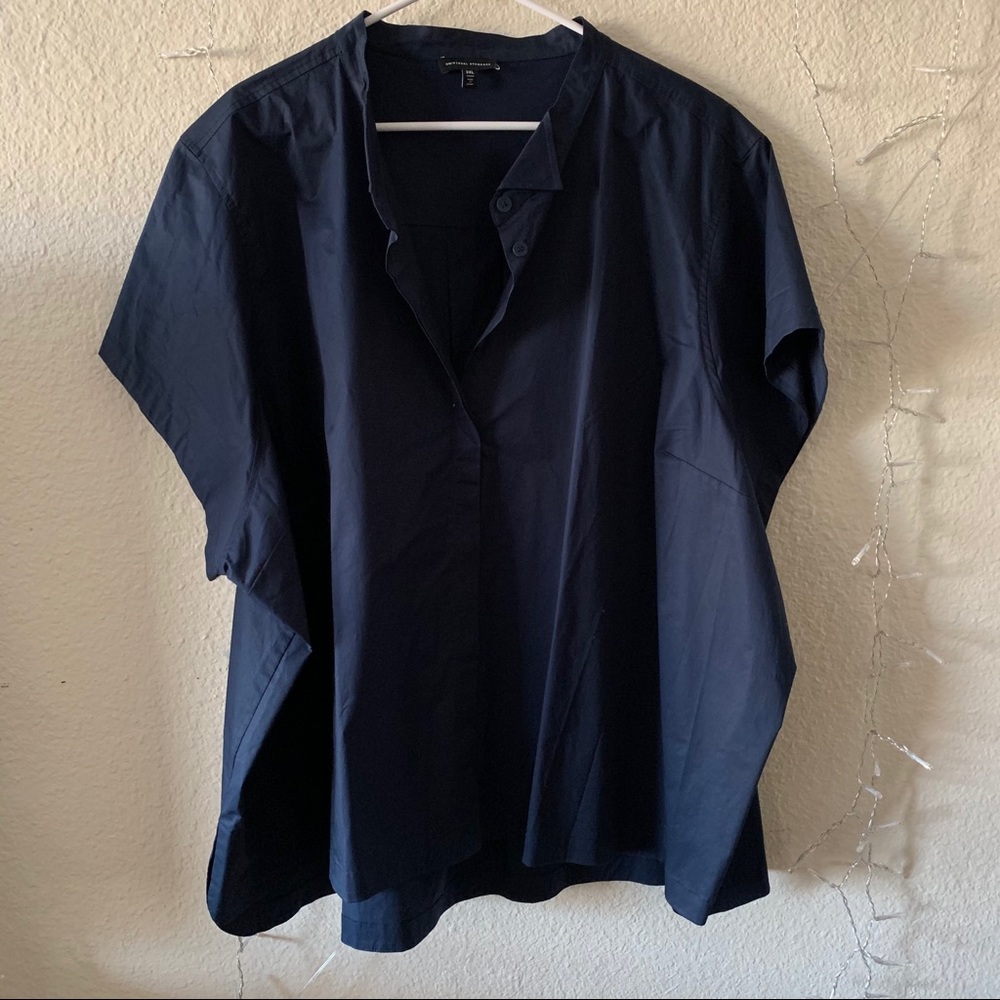 Universal Standard S/S Button Blouse